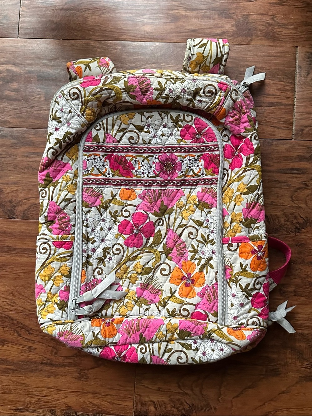 Vera Bradley Retired Tea Party Garden Print Campus Backpack Brand New Condition